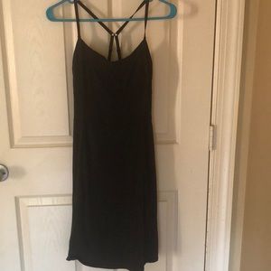 Black jersey knit Lucy  athletic dress.